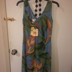 New tags women’s tommy Bahama silk dress 2 floral